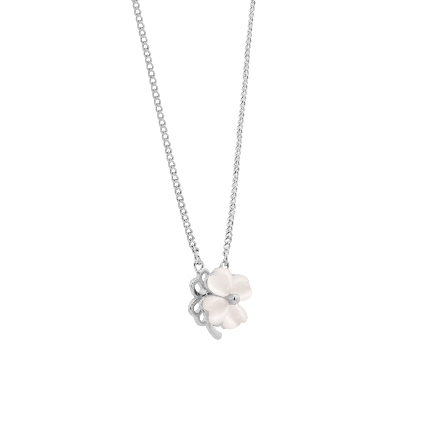 Silver Lucky Swivel Necklace